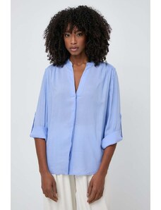 BOSS camicia donna colore blu