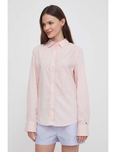 Tommy Hilfiger camicia in cotone donna colore rosa