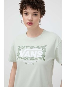 Vans t-shirt in cotone donna colore verde