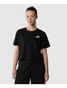 The North Face T-Shirt Crop in vita Simple Dome Nera Donna