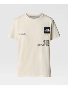 The North Face T-Shirt Foundation Coordinates Graphic White Dune Donna