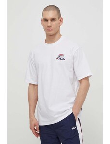 Fila t-shirt in cotone Liberec uomo colore bianco FAM0670