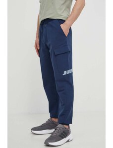 Guess pantaloni da jogging in cotone EWAN colore blu navy Z4GB06 K6ZS1