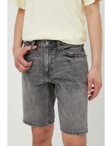 Levi's pantaloncini di jeans uomo colore grigio