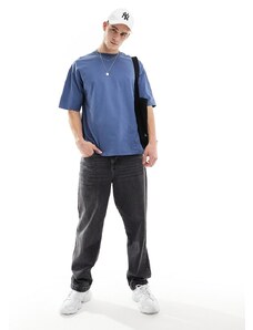 Bershka - T-shirt oversize blu