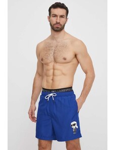 Karl Lagerfeld pantaloncini da bagno colore blu navy