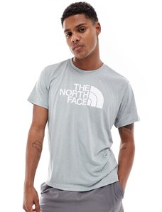 The North Face - Training Reaxion - T-shirt grigia tecnica con logo sul petto-Grigio