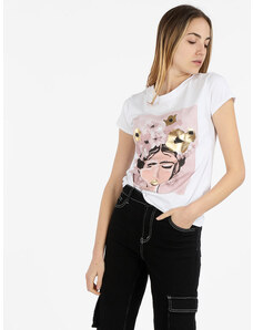 Solada T-shirt Donna In Cotone Con Stampa Manica Corta Rosa Taglia Unica