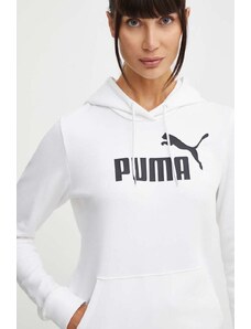 Puma felpa donna colore bianco con cappuccio 586797