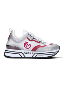 GAeLLE Sneaker donna bianca/argento/fucsia SNEAKERS