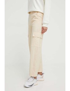 adidas Originals pantaloni in cotone colore beige IU2695