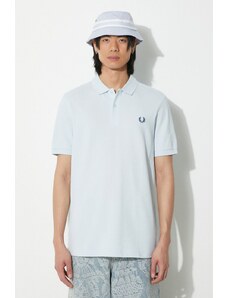 Fred Perry polo in cotone Plain Shirt colore blu M6000.V08