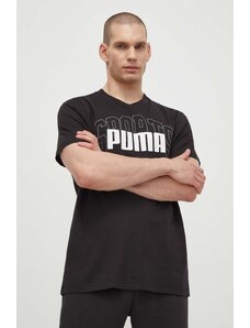 Puma t-shirt in cotone uomo colore nero 680177