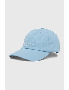 Karl Kani berretto da baseball in cotone colore blu con applicazione