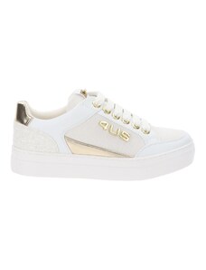 4US Sneakers Donna in Similpelle e tessuto Bianco