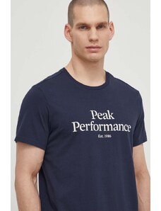 Peak Performance t-shirt in cotone uomo colore blu navy