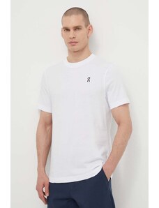 On-running t-shirt in cotone uomo colore bianco