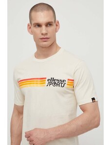 Ellesse t-shirt in cotone Sorranta T-Shirt uomo colore beige con applicazione SHV20128