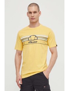 Ellesse t-shirt in cotone Lentamente T-Shirt uomo colore giallo SHV11918