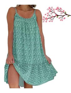 adnoon 2024 New Pink Chloe Sundress,Pink Chloe Cami Bloom Dress,CamiBloom - Floral Printed Camisole Dress,Pink Chloe Sundress (M,Green)