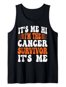 Leukemia Cancer Awareness Apparel Nastro arancione "It's Me Hi I'm The Leukemia Cancer Survivor" Canotta