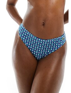 Lacoste - Slip bikini con stampa geometrica-Multicolore