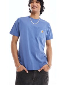 Carhartt WIP - T-shirt con tasca blu