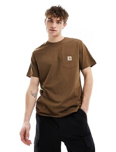 Carhartt WIP - T-shirt marrone con tasca