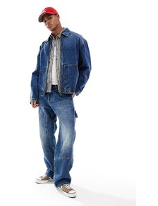 Weekday - Sphere - Jeans comodi blu in coordinato