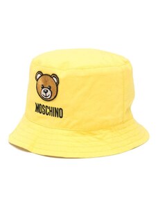 MOSCHINO KIDS Cappello giallo ricamo Teddy Bear