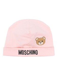 MOSCHINO KIDS Cappello rosa stampa teddy bear neonata