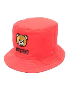 MOSCHINO KIDS Cappello rosso ricamo Teddy Bear