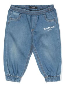 BALMAIN KIDS Pantalone neonato blu