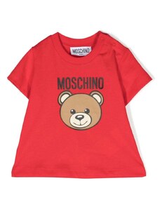MOSCHINO KIDS T-shirt rossa stampa Teddy Bear