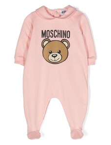 MOSCHINO KIDS Tutina rosa neonata Teddy bear