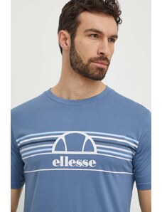 Ellesse t-shirt in cotone Lentamente T-Shirt uomo colore blu SHV11918