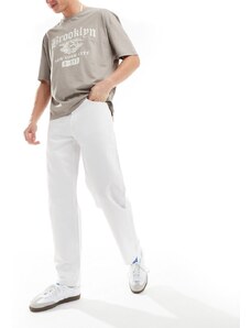 ASOS DESIGN - Jeans larghi bianchi-Bianco