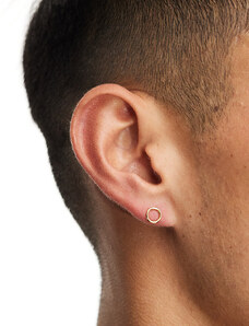ASOS DESIGN - Orecchino ear cuff a cerchio in argento sterling placcato oro 14 k