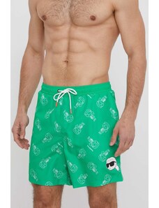 Karl Lagerfeld pantaloncini da bagno colore verde