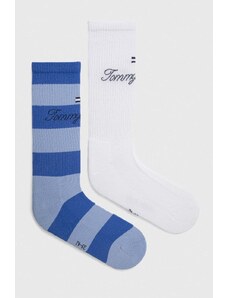 Tommy Jeans Tommy Hilfiger calzini pacco da 2 colore blu
