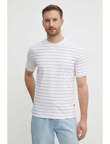 Sisley t-shirt in cotone uomo colore bianco