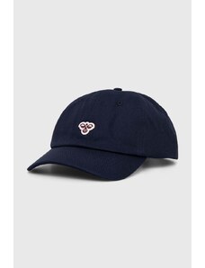 Hummel berretto da baseball in cotone colore blu con applicazione