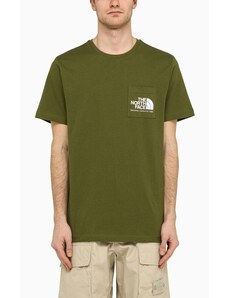 The North Face T-shirt verde forest con logo