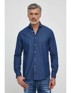 Liu Jo camicia di jeans uomo colore blu navy
