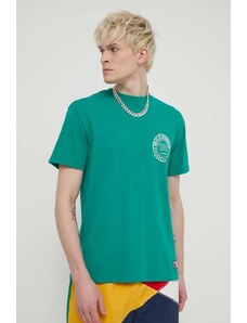 Tommy Jeans t-shirt in cotone Archive Games uomo colore verde DM0DM19545