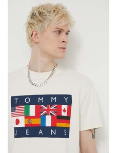 Tommy Jeans t-shirt in cotone Archive Games uomo colore beige DM0DM19545