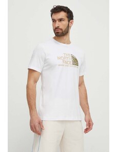 The North Face t-shirt in cotone uomo colore bianco NF0A87NWFN41
