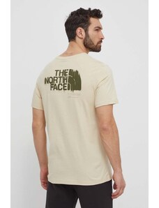 The North Face t-shirt in cotone uomo colore beige NF0A87EW3X41