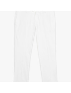 Brooks Brothers Pantalone chino bianco slim fit in cotone doppio ritorto - male Pantaloni casual Bianco 30