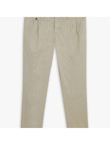 Brooks Brothers Pantalone chino kaki regular fit in cotone con doppia pince - male Pantaloni casual Khaki 30